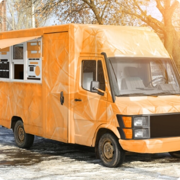 黄色のキッチンカー